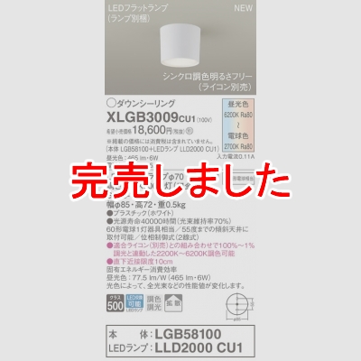 ѥʥ˥å ŷľշ LED(Ĵ) 󥷡 Ȼ LEDեåȥ׸򴹷Ĵ(饤) Ǯŵ601 XLGB3009CU1